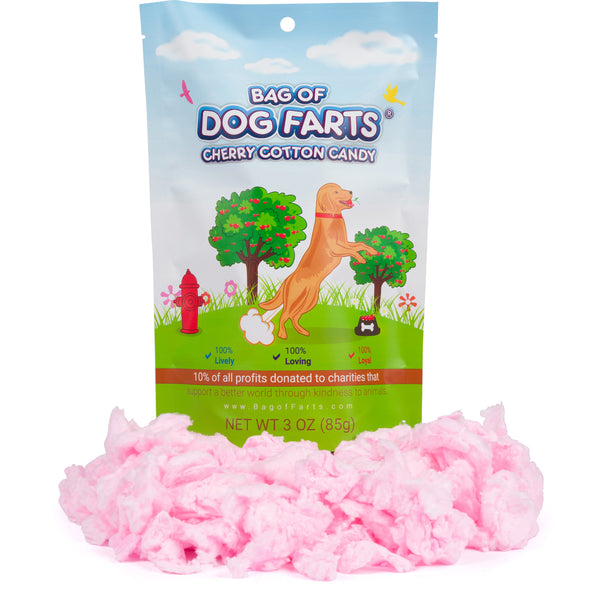 Little Stinker Bag of Dog Farts Cotton Candy Funny Dog Lover Gift for All Ages Unique Birthday for Friends, Mom, Dad, Girl, Boy Gag Gift