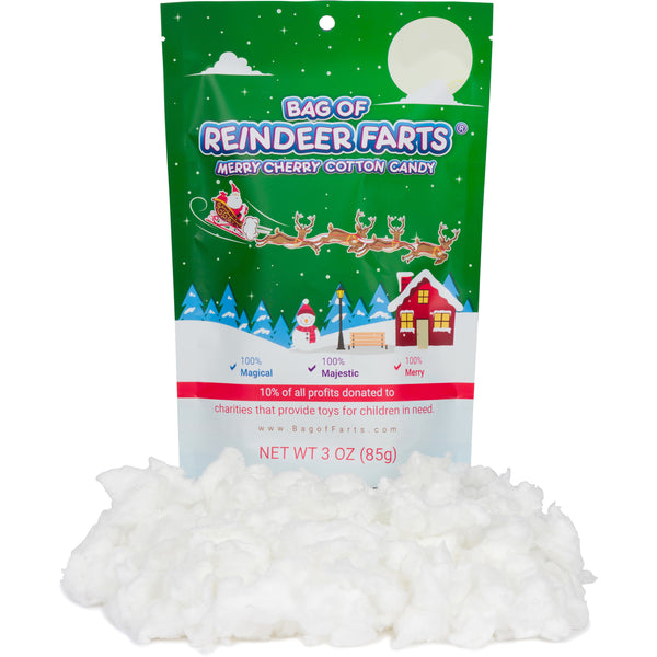 Little Stinker Bag Of Reindeer Farts Cotton Candy Funny Unique Christmas Stocking Stuffer Present For Kids Adults Boys Girls Men Women Teens Teachers White Elephant Office Party Fun Unique Holiday Surprise
