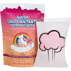 Little Stinker The Original Bag of Unicorn Farts Cotton Candy Funny Novelty Gift for Unique Birthday Gag Gift for Friends, Mom, Dad, Girl, Boy Grandson